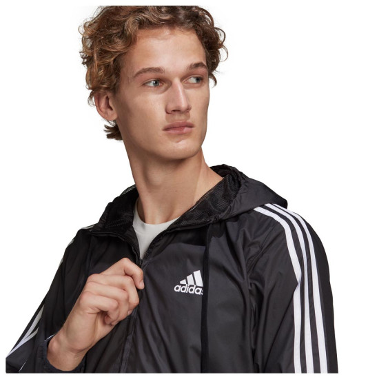 Adidas Ανδρικό αντιανεμικό μπουφάν 3-Stripes Adidas Ανδρικό αντιανεμικό μπουφάν 3-Stripes